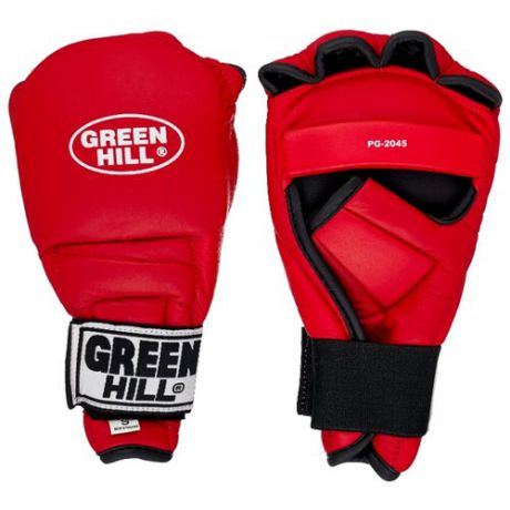 Тренировочные перчатки Green hill PG-2045 для рукопашный бой красный S