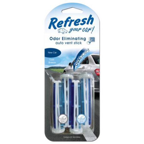 Refresh Your Car Ароматизатор-клипса для автомобиля Новая машина/прохладный бриз