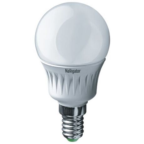 Лампа светодиодная Navigator E14, G45, 5Вт