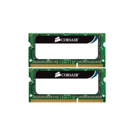 Оперативная память Corsair DDR3 1333 (PC 10600) SODIMM 204 pin, 4 ГБ 2 шт. 1.5 В, CL 9, CMSO8GX3M2A1333C9