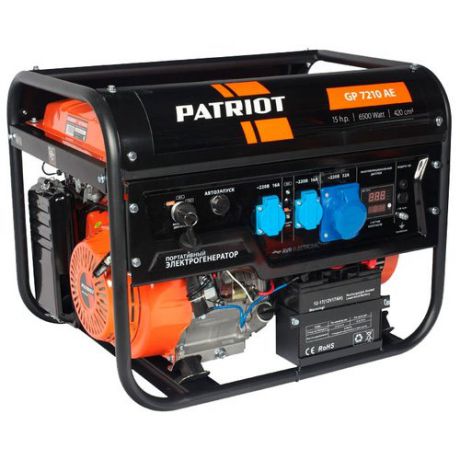 Бензиновый генератор PATRIOT GP 7210AE (6000 Вт)