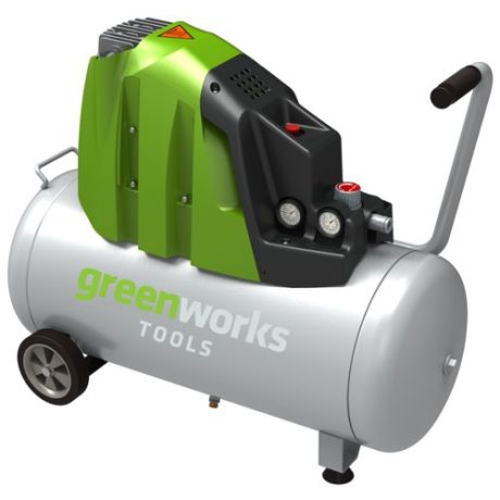 Компрессор масляный greenworks GAC50L, 50 л, 1.5 кВт