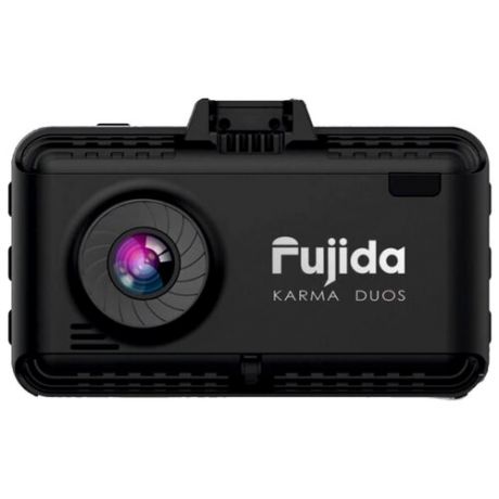 Видеорегистратор с радар-детектором Fujida Karma Duos, 2 камеры, GPS, ГЛОНАСС черный