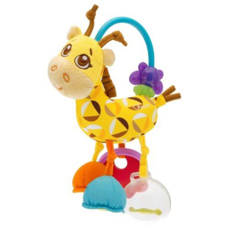 Прорезыватель-погремушка Chicco Mrs. Giraffe Rattle 7157 желтый