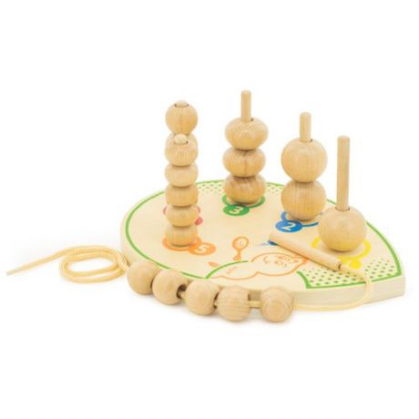 Пирамидка-сортер Мир деревянных игрушек Гусеница