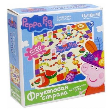 Настольная игра Origami Peppa Pig. Фруктовая страна