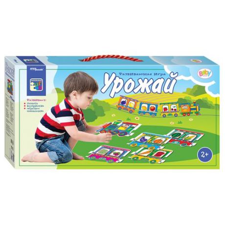 Настольная игра Step puzzle Напольные паровозики Урожай (Baby Step)