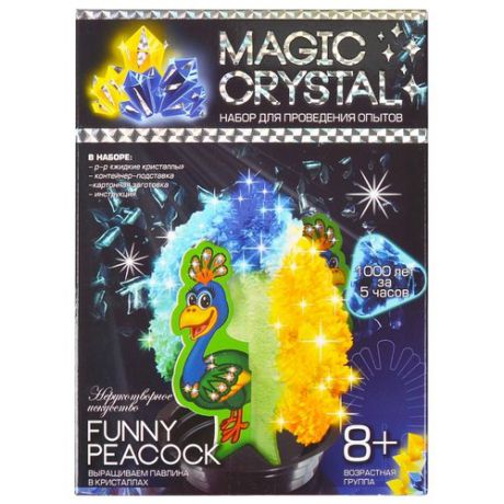 Набор для исследований Danko Toys Magic Crystal Нерукотворное искусство № 7 Funny peacock