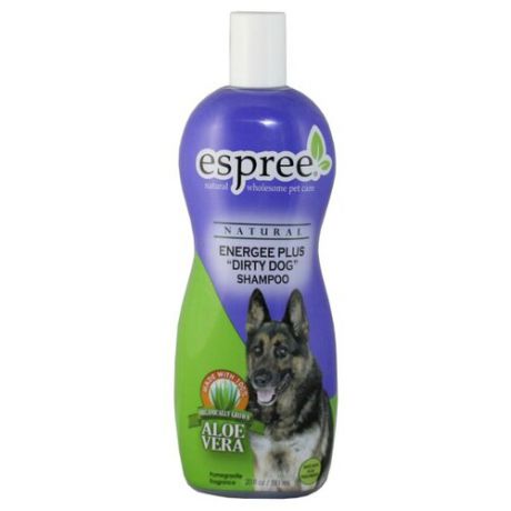 Шампунь Espree CLC Energee Plus «Dirty Dog» Shampoo Ароматный гранат для сильнозагрязненной шерсти собак и кошек 355 мл