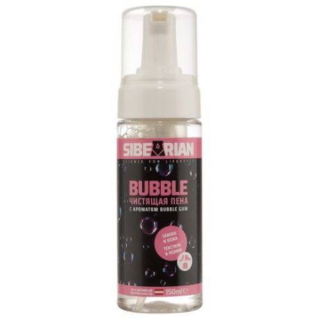 SIBEARIAN Чистящая пена Bubble для кожи, замши, текстиля и резины