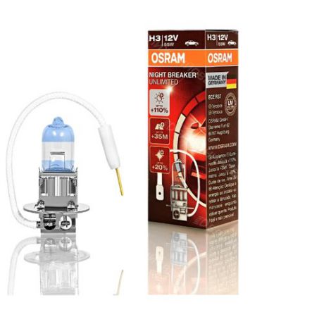 Лампа автомобильная галогенная Osram NIGHT BREAKER UNLIMITED H3 64151NBU 12V 55W 1 шт.