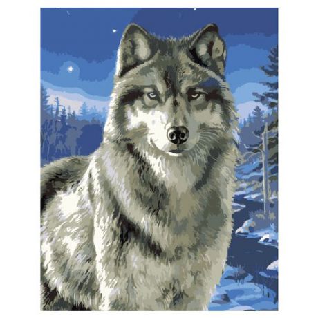 ВанГогВоМне Картина по номерам "Волк в заполярье", 40х50 см (ZX 20012)