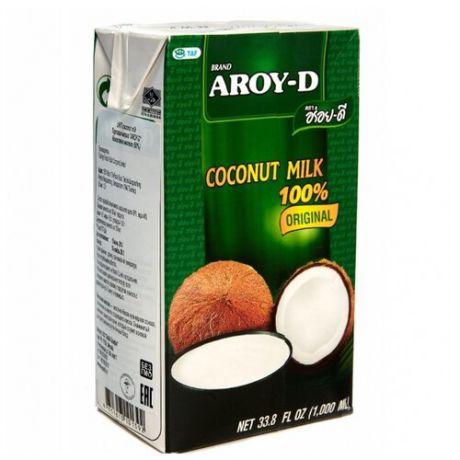 Aroy-D Молоко кокосовое 60%, 1000 мл