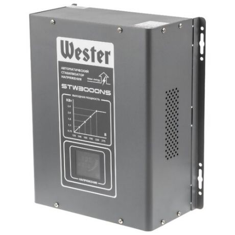 Стабилизатор напряжения однофазный Wester STW-3000NS (2.4 кВт)