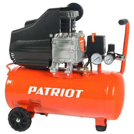 Компрессор масляный PATRIOT Euro 24-240K + набор пневмоинструмента KIT 5В, 24 л, 1.5 кВт