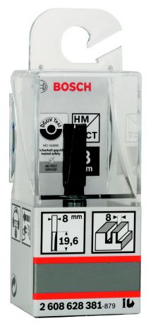 Фреза Bosch Ф8мм s8мм 20мм (2.608.628.381)
