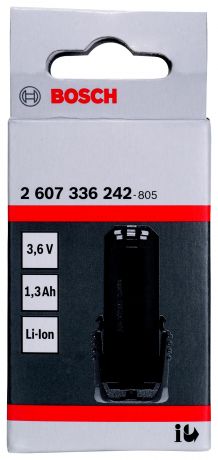 Аккумулятор Bosch 3.6В 1.3Ач li-ion (2607336242)