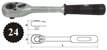 Трещотка Aist 22134-24