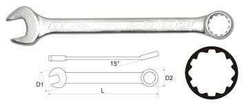 Ключ гаечный комбинированный 28х28 Aist 011328a (28 мм)