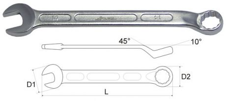 Ключ гаечный комбинированный 32х32 Aist 010832a (32 мм)