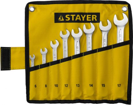 Ключ гаечный Stayer 27081-h8 (6 - 17 мм)