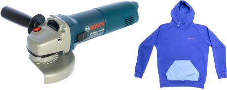 Набор Bosch УШМ (болгарка) gws 1400 (0.601.824.8r0) +толстовка blue 1619m00u9s