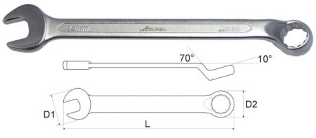 Ключ гаечный комбинированный Aist 010612a (12 мм)