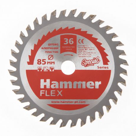 Диск пильный твердосплавный Hammer Ф85х10мм 36зуб. (205-134)