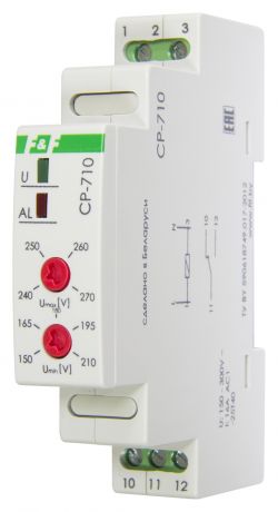 Реле напряжения ЕВРОАВТОМАТИКА f&f Cp-710