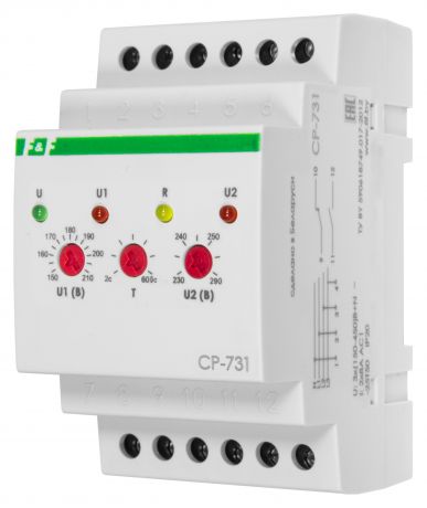 Реле напряжения ЕВРОАВТОМАТИКА f&f Cp-731