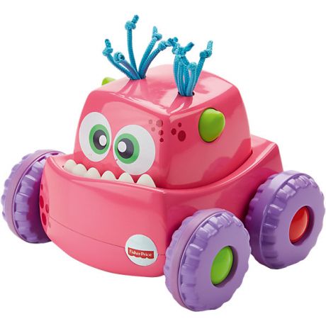 Mattel Машинка для малышей Fisher-Price «Девочка: Розовый монстрик»