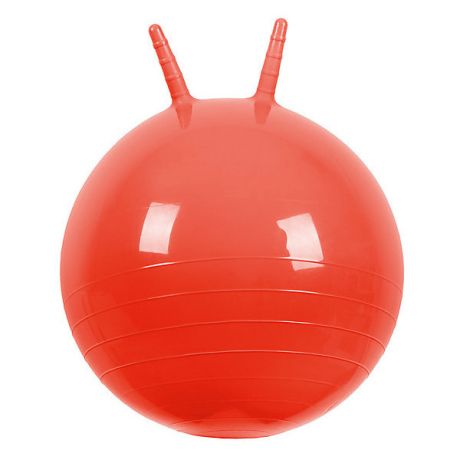Малышок Мяч Прыгун с рожками, 50 cм, красный, "МалышОК"