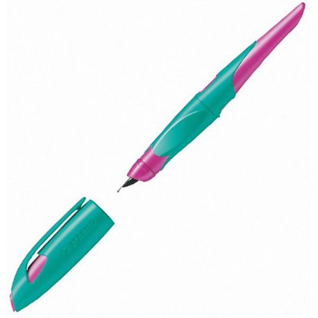 STABILO Перьевая ручка Stabilo "Easybirdy" для правшей, розово-бирюзовая