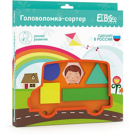 El`Basco Toys Головоломка-сортер El`Basco Toys "Автобус"