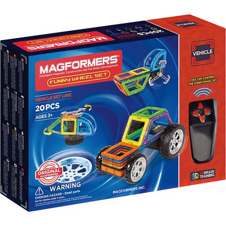 MAGFORMERS Магнитный конструктор Funny Wheel Set 20, MAGFORMERS