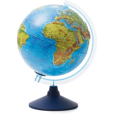 Globen Глобус Земли Globen физический рельефный с подсветкой, 250мм