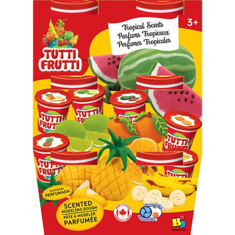Tutti Frutti Набор массы для лепки "Тропический" (6х128G)