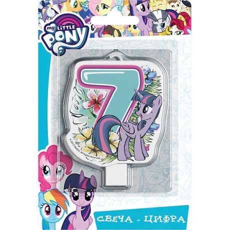 Росмэн Свеча для торта Росмэн "My little Pony. Свеча-цифра 7"