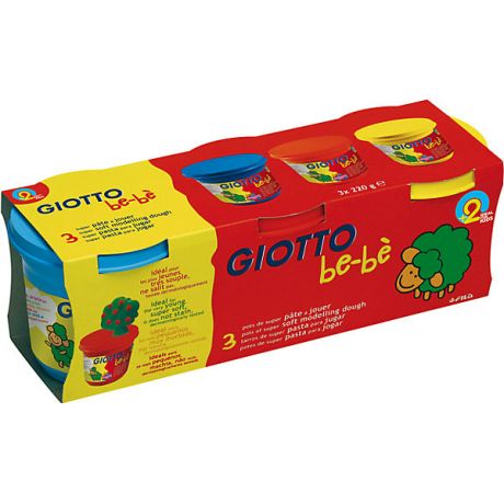 Giotto Масса для лепки GIOTTO "Be-Be" Super Modeling Dough, 3 шт.