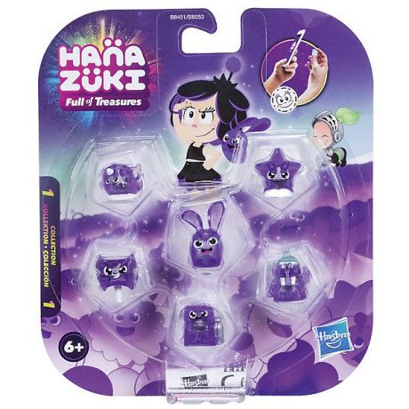 Hasbro Фигурки-сокровища Hasbro Hanazuki, 6 штук, фиолетовые