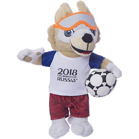 1Toy Мягкая игрушка FIFA-2018 1Toy Волк Забивака, 28 см