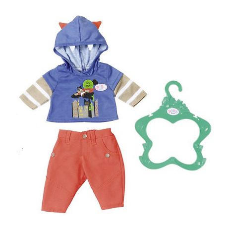 Zapf Creation Одежда для мальчика BABY born оранжево-синяя