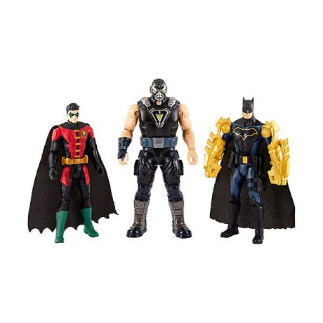Mattel Набор фигурок DC Super Heroes "Batman" Бэтмен и Робин против Бэйна