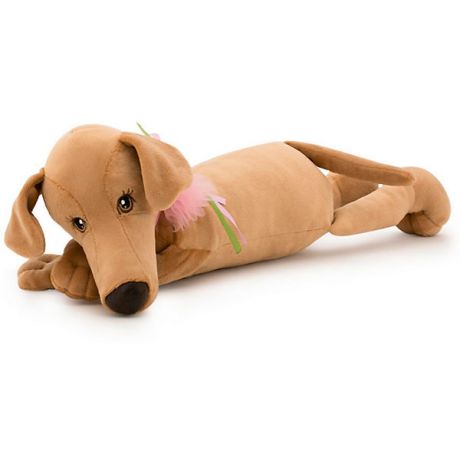 Orange Мягкая игрушка Orange Собака Мия, 35 см (лежачая)