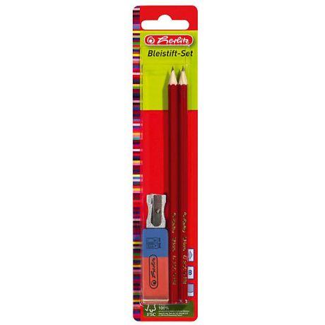 herlitz Herlitz Набор: 2 карандаша, точилка,ластик