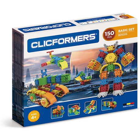 Clicformers Конструктор CLICFORMERS Basic Set 150 деталей