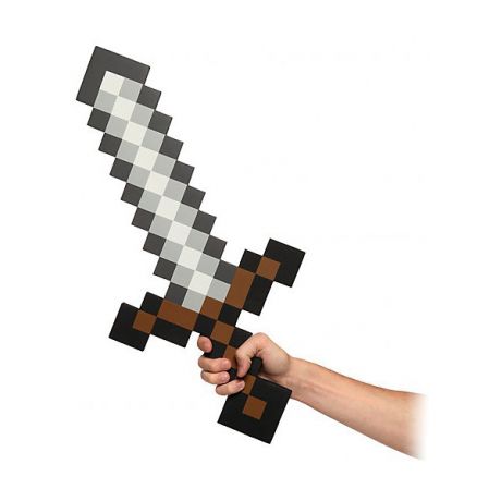Pixel Crew Пиксельный меч, коричневый, 60 см, Minecraft