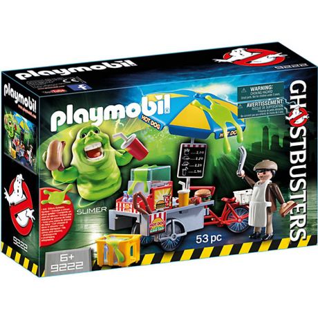 PLAYMOBIL® Конструктор Playmobil "Охотники за привидениями" Лизун и торговая тележка с хот-догами