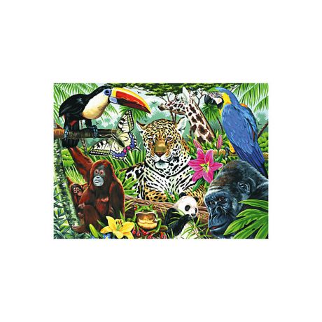 Royal&Langnickel Картина по номерам на холсте Royal&Langnickel "Зоопарк", 28х35 см