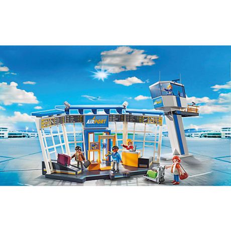 PLAYMOBIL® Конструктор Playmobil "Городской Аэропорт" Аэропорт с диспетчерской вышкой